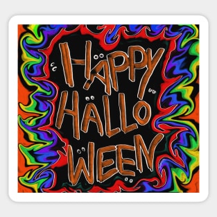 Happy Halloween Art Sticker